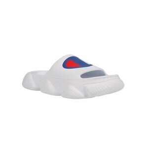 Champion Kid Meloso Squish Slides Slipon Sandal Shoe CP102003Y White Blue Size 4